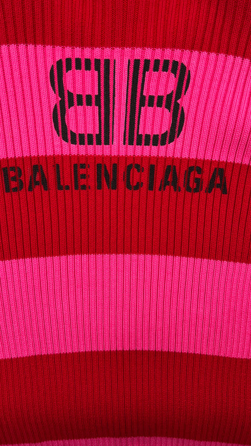 Maglione righe e logo
