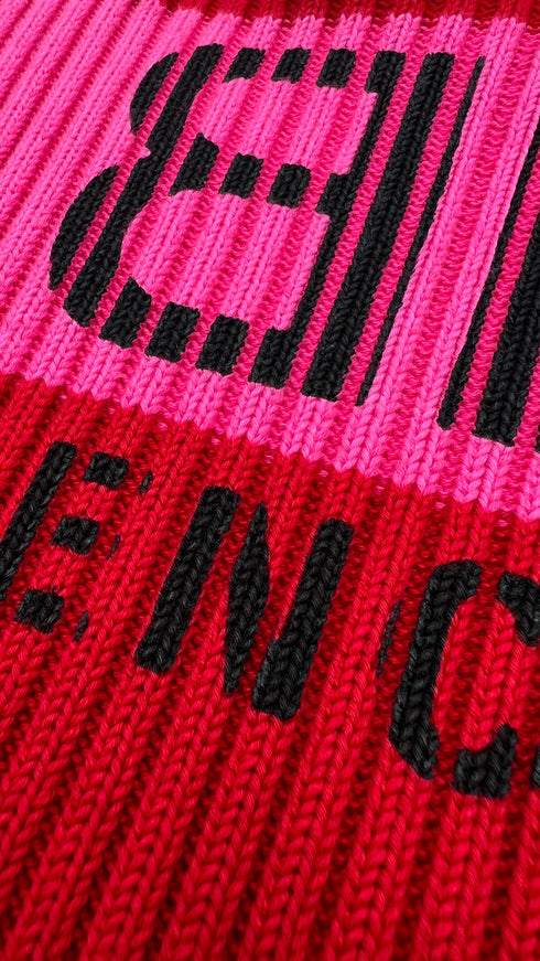 Maglione righe e logo