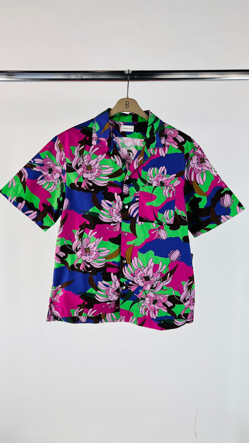 Camicia bowling a fiori