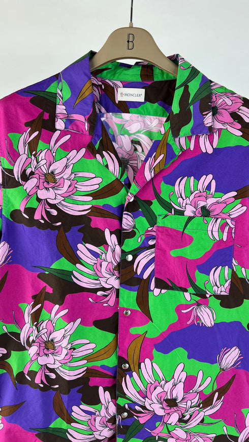 Camicia bowling a fiori
