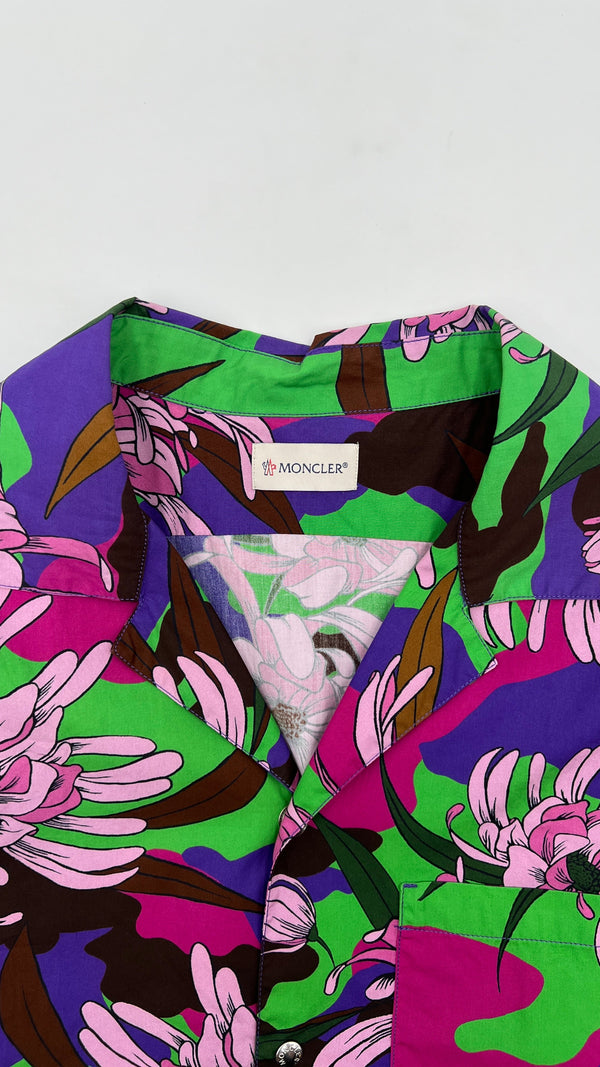 Camicia bowling a fiori
