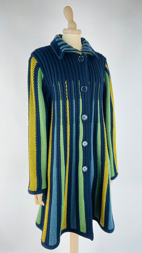 Cappotto a righe vintage