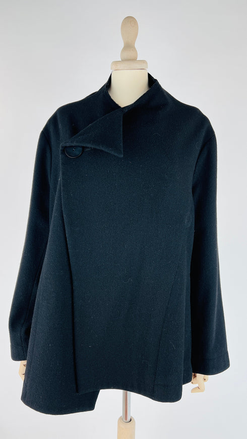 Giacca in panno nero