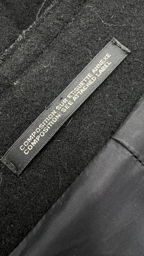 Giacca in panno nero