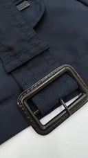 Giacca blu scuro con cintura WOOLRICH