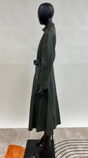 Trench in pelle verde Sportmax