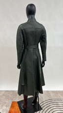 Trench in pelle verde Sportmax