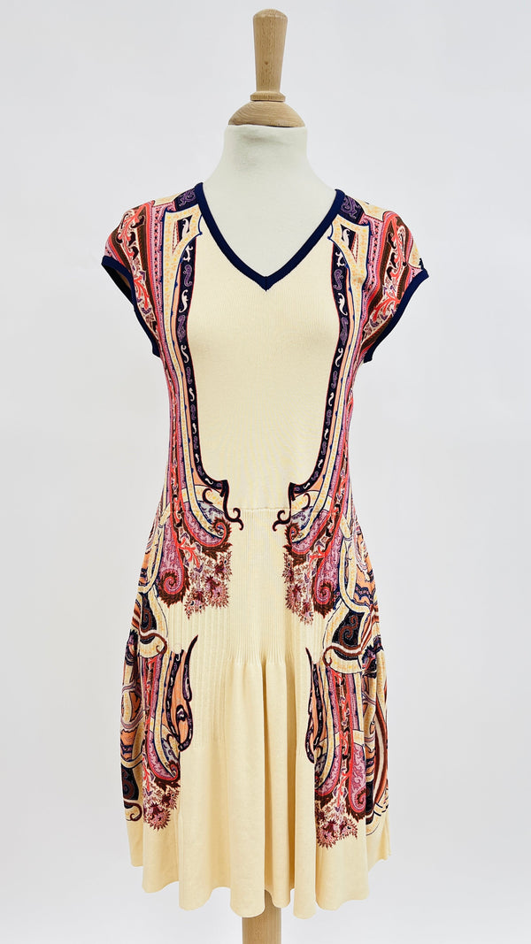 Abito corto paisley vintage