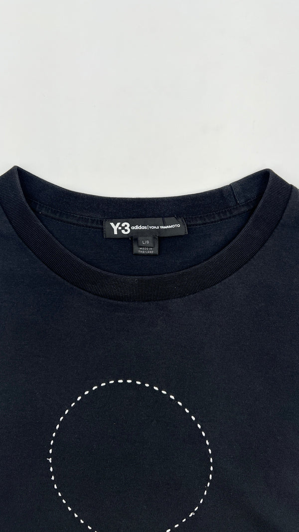 T-shirt girocollo ricamata