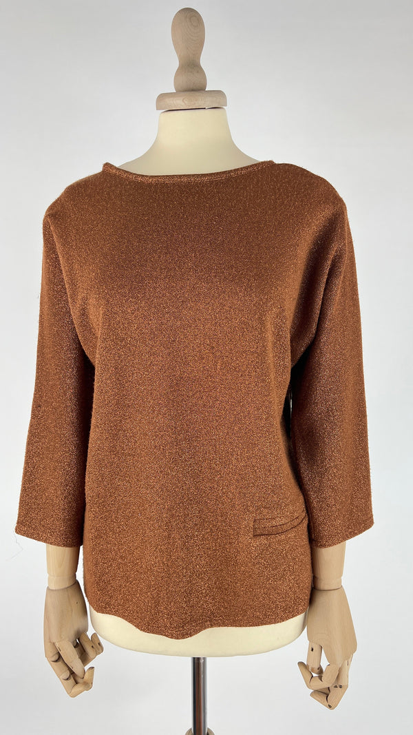 Maglia a pipistrello lurex