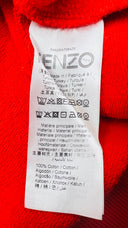Felpa rossa con il logo KENZO