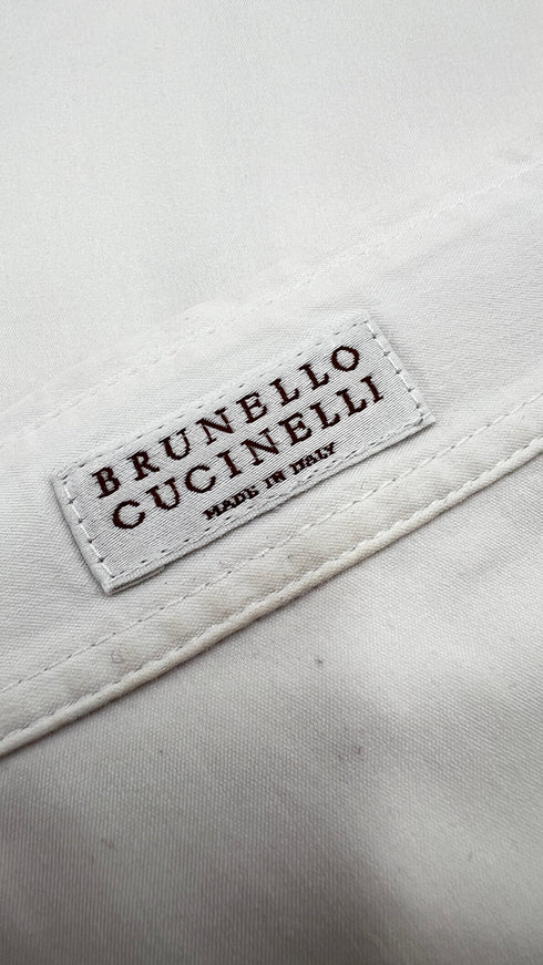 Camicia in popeline bianco