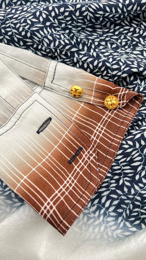 Camicia leggera a foglie