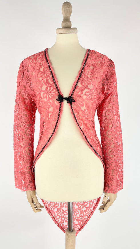 Cardigan in pizzo
