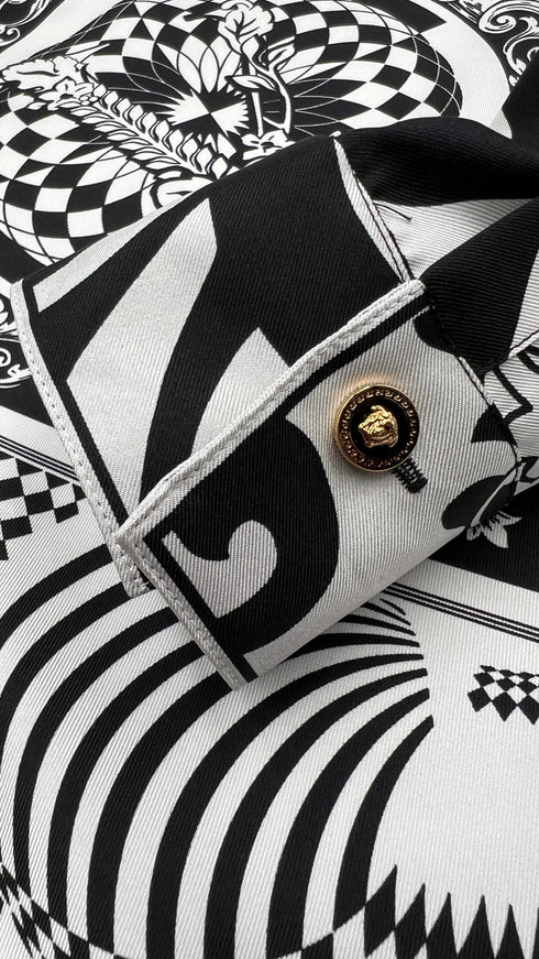 Camicia in seta broccata