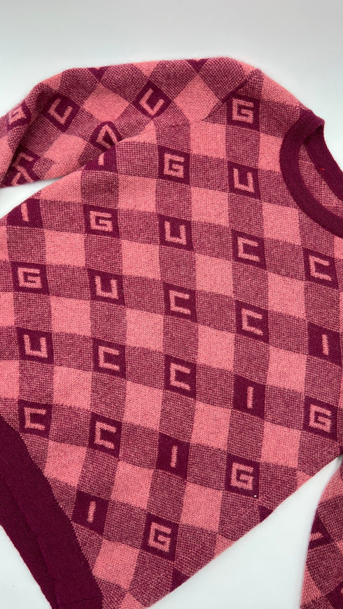 Maglia girocollo a rombi