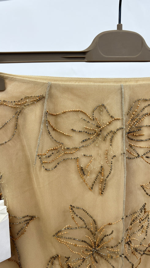 Gonna a fiori ricamati vintage