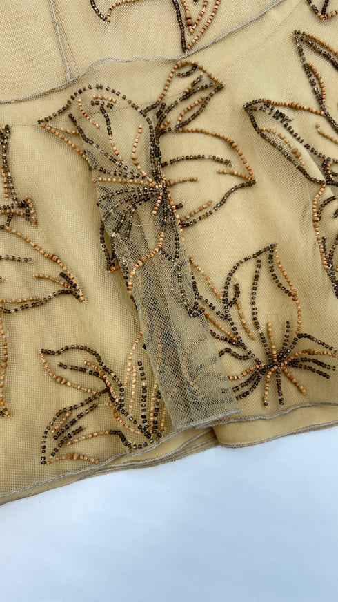 Gonna a fiori ricamati vintage