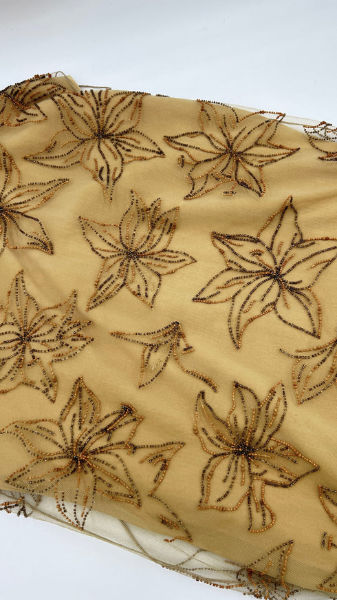 Gonna a fiori ricamati vintage