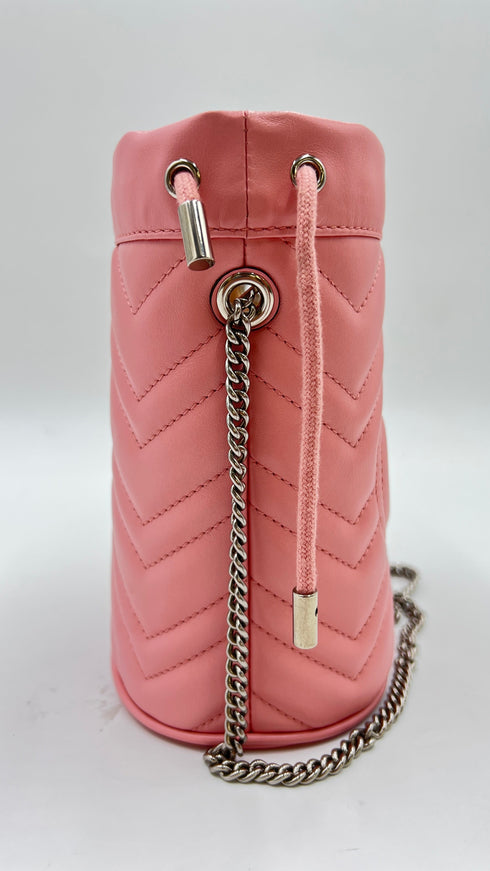 Borsa secchiello in pelle