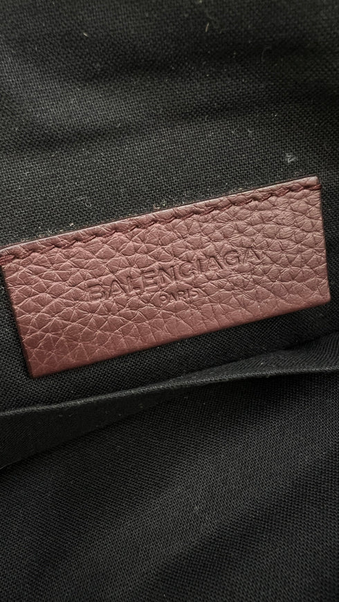 Cluch in pelle burgundy