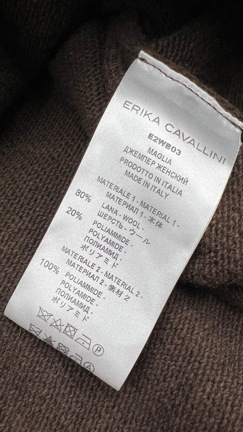 Maglione inserti collo tulle