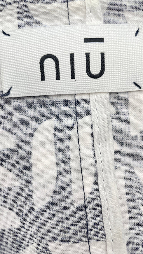 Blazer in cotone stampato