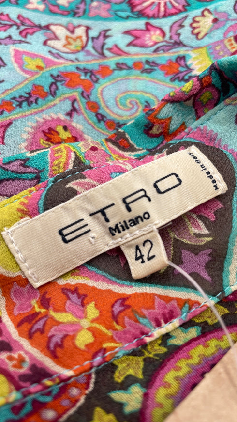 Camicia paisley in seta