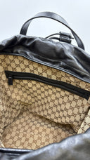 Borsa grande in pelle nera GUCCI