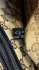 Borsa grande in pelle nera GUCCI