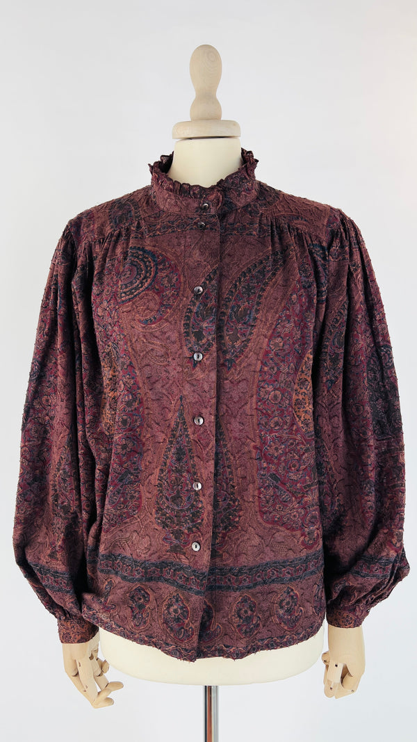 Camicia in cotone paisley