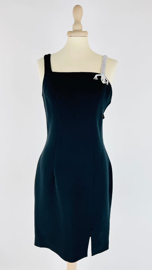 Abito corto spallina gioiello