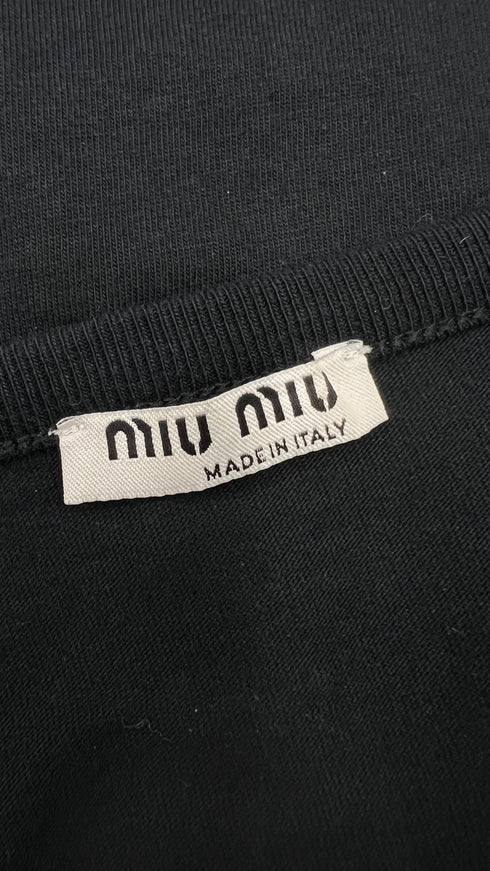 T-shirt scollo volant