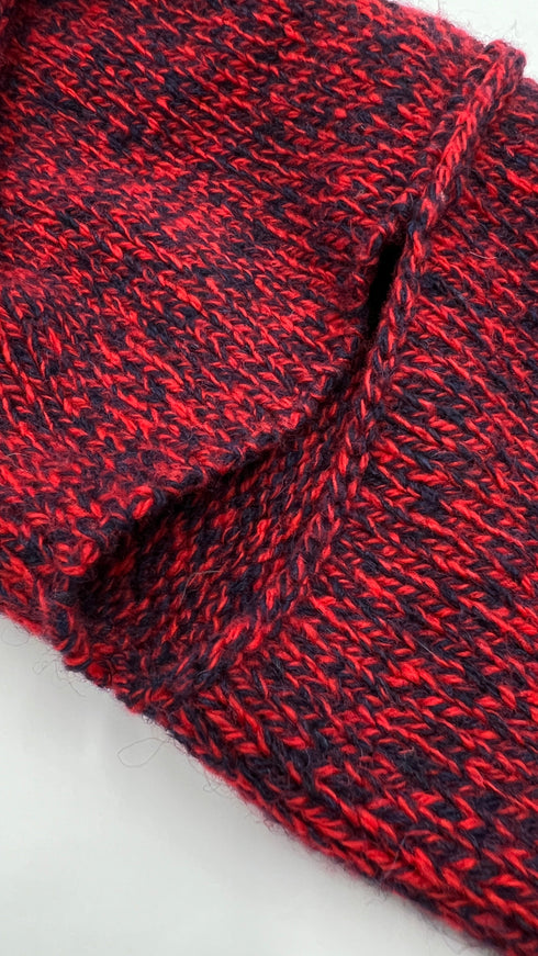 Maglione girocollo lana melange