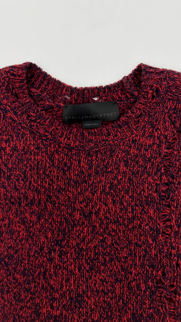 Maglione girocollo lana melange