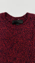 Maglione girocollo lana melange