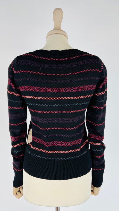 Cardigan multi-pattern