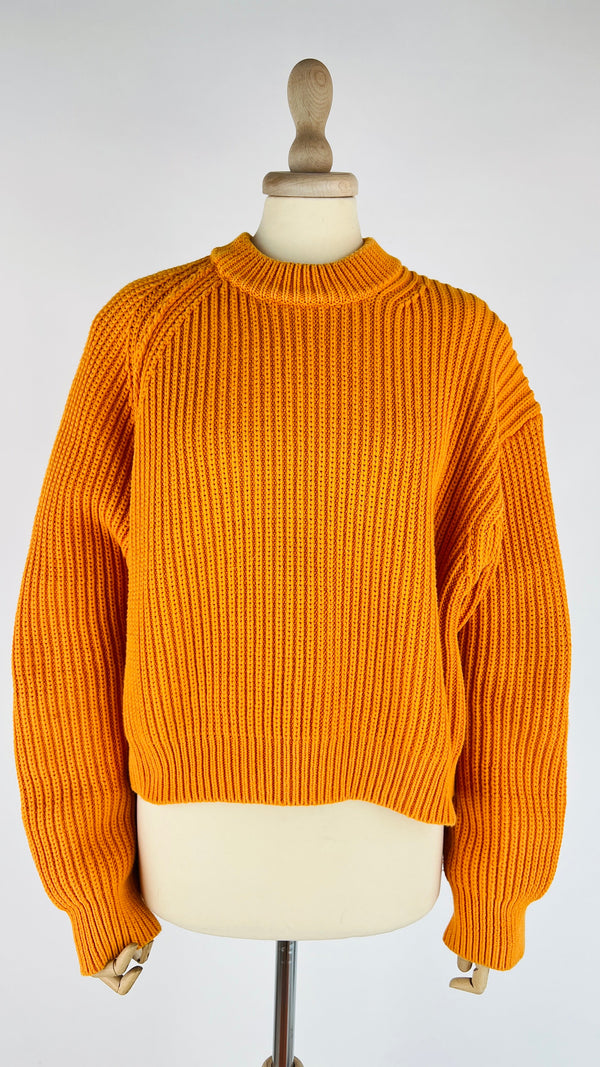 Maglia boxy a costine