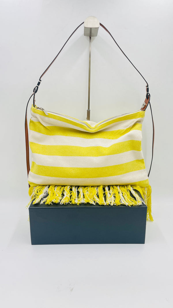 borsa righe e frange