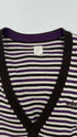 Cardigan cotone-lana a righe