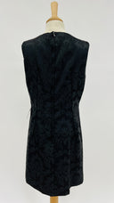 Abito midi broccato nero Dolce & Gabbana