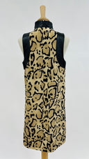 Abito midi inserti pelle GUCCI