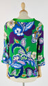 Longsleeve a tre quarti a fiori