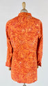 Casacca stampa tie dye arancio