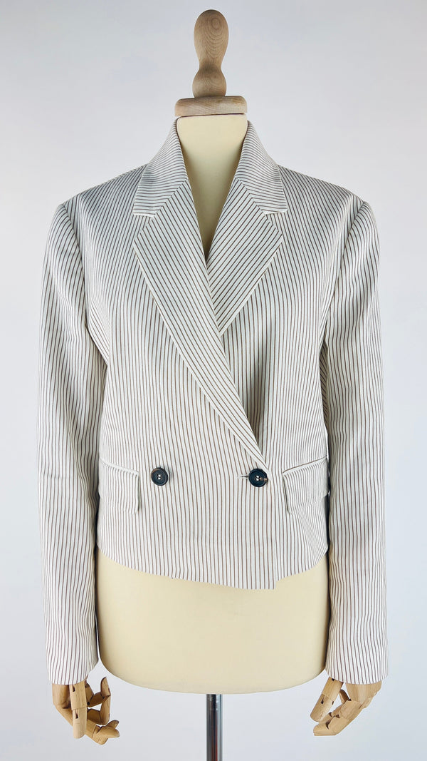 Blazer corto a righe