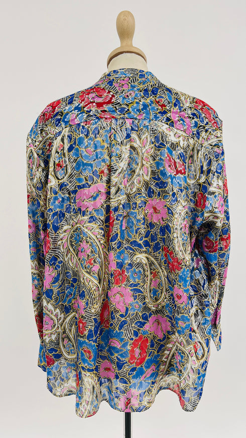Camicia paisley lamé