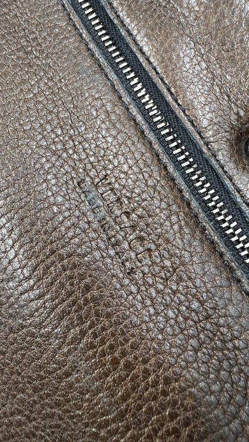 Tote bag in pelle con tracolla