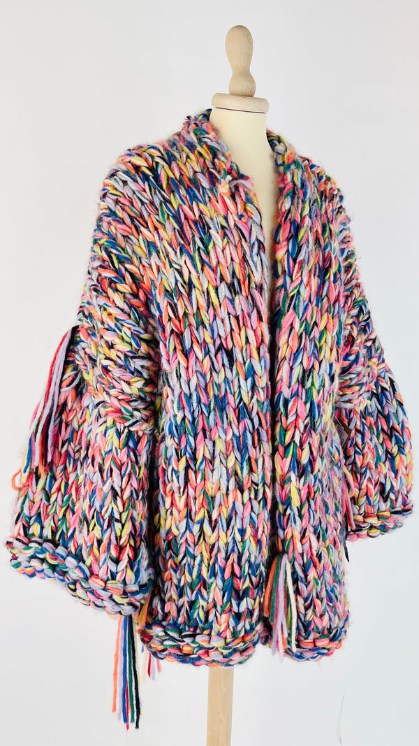Cardigan oversize multicolor