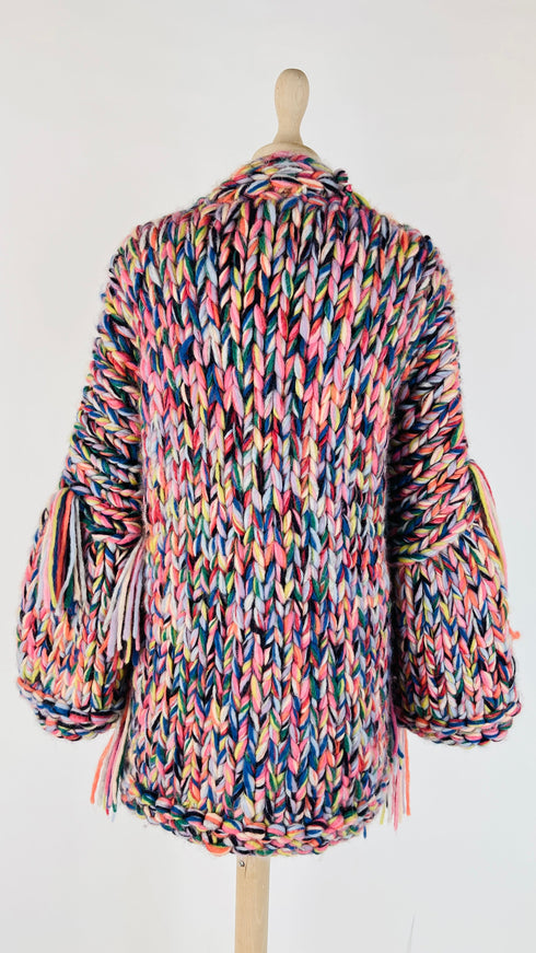 Cardigan oversize multicolor