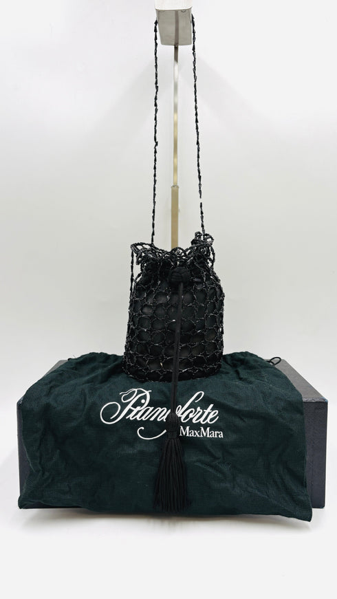 Borsa nera con perline